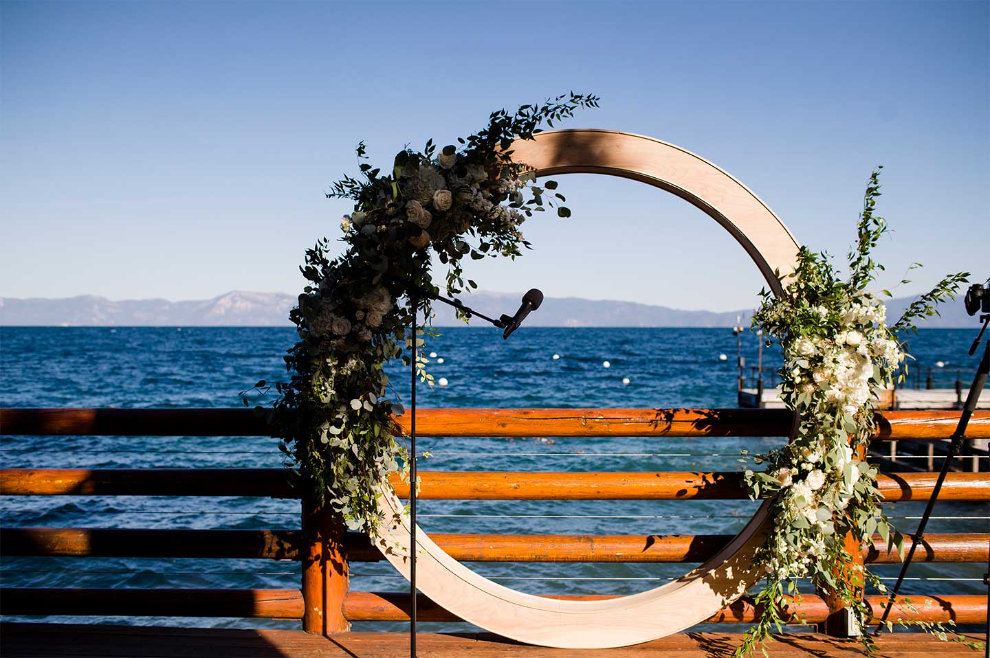 Wedding header by lake tahoe